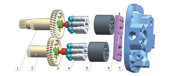 Hydraulische Kolbenpumpe Teile Hitachi HPV091(EX200-2,3)